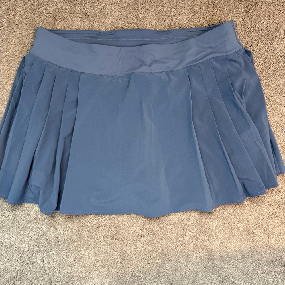 Lululemon Blue Pleated Skirt